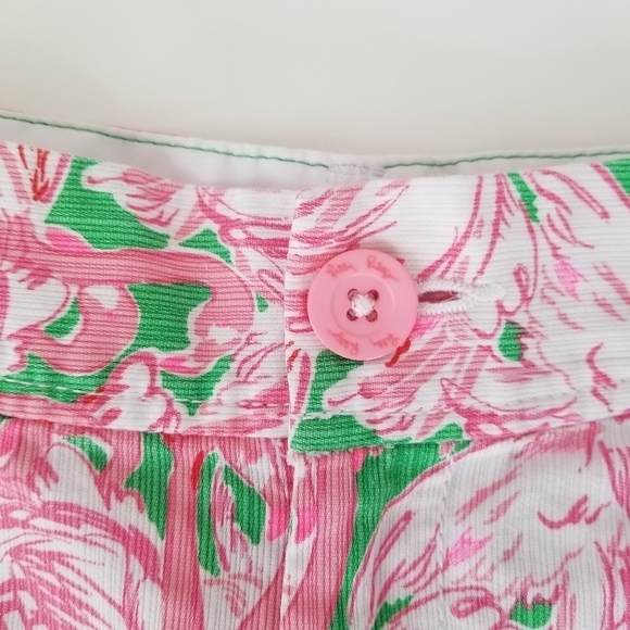 Lilly Pulitzer The Callahan Short Size 00 Pink Colony Flamingo Print - Picture 10 of 13